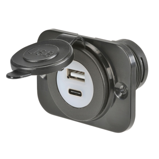 Narva USB A + USB C Single Socket Flush Mount | Narva | Shop our Full ...