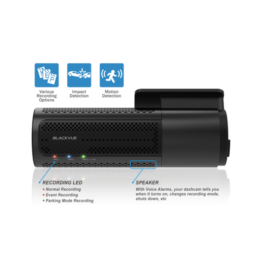 BlackVue Dash Cam Mounting Kit - Includes 2 Sets + 5 Clips For DR900/DR750/DR650 Models