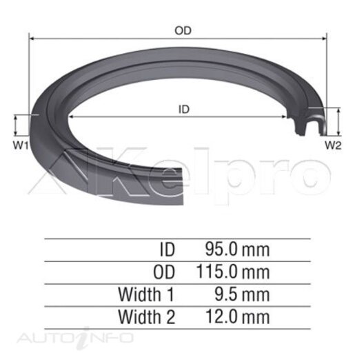 Kelpro Kelpro Crankshaft Rear Seal (Rear Main Seal) - 97821 | Kelpro | Shop ...